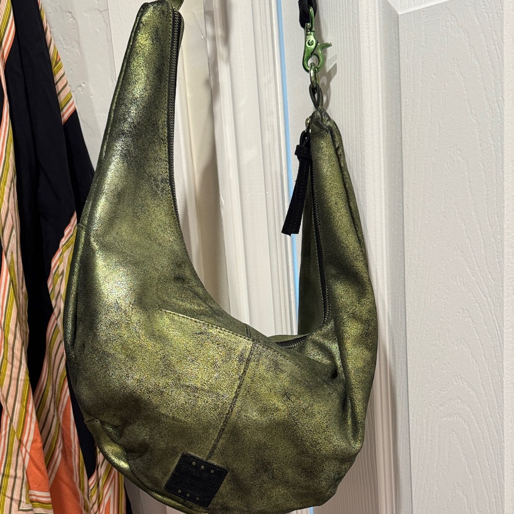 We The Free Acid Green Hobo Bag